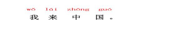 中国語　ニーハオ北京　私は中国に来ます。